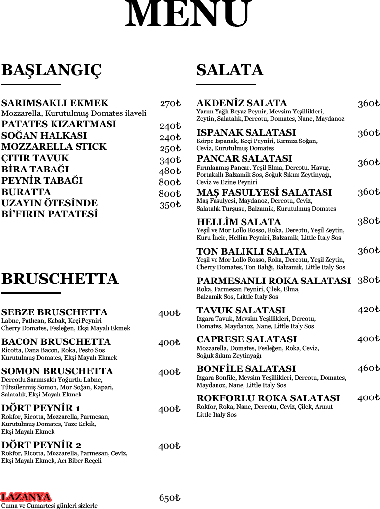 Menu 1